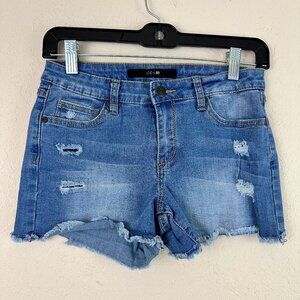 Joe's Girls Cut Off Jean Shorts Size 16 Blue High Rise Stretchy Beach Vacation